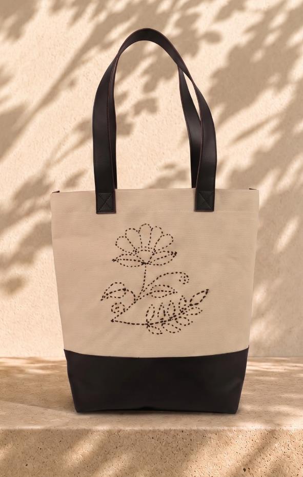 Kantha Bloom Tote